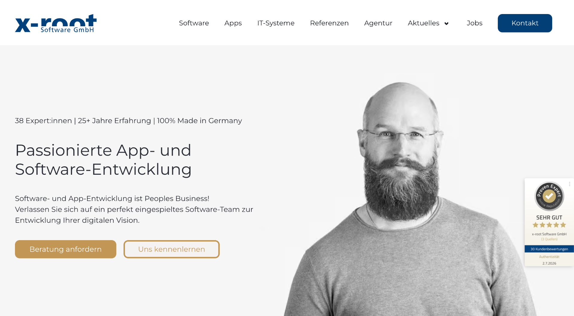 Screenshot von x-root Software GmbH